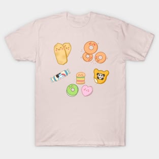 Kawaii Childhood Sweets & Snacks T-Shirt